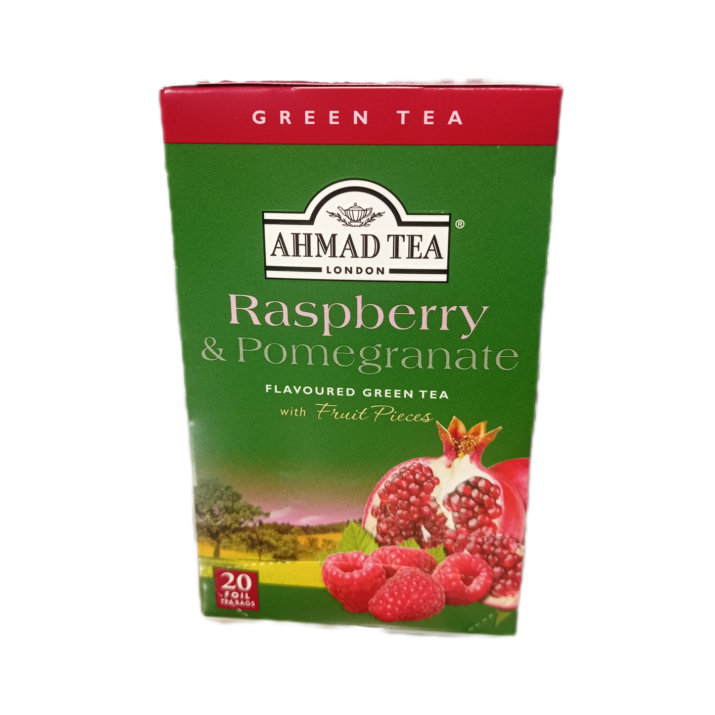 Herbata zielona z maliną i granatem AHMAD TEA 40g (20*2g)