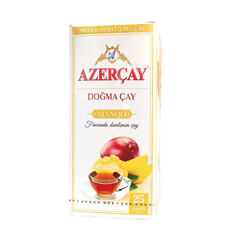 Herbata z mango AZERCAY - orzeźwiający smak w 25 torebkach (25*1.8g)