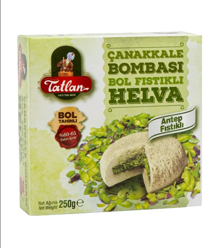 Turecka chałwa sezamowa z pistacjami 250g