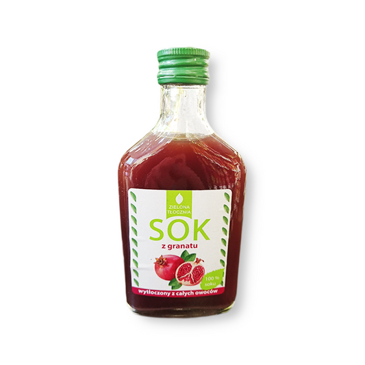 Naturalny Sok z granatu ZIELONA TŁOCZNIA 200ml